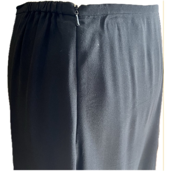 Eileen Fisher black maxi silk flared skirt size M - Picture 3 of 7